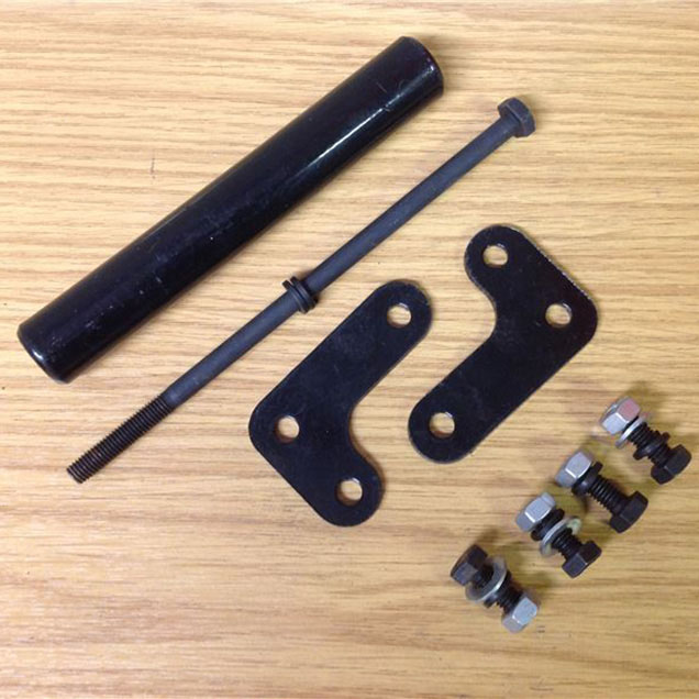 Order a A genuine replacement handle kit for the rear of the chamber on the 15HP chipper.